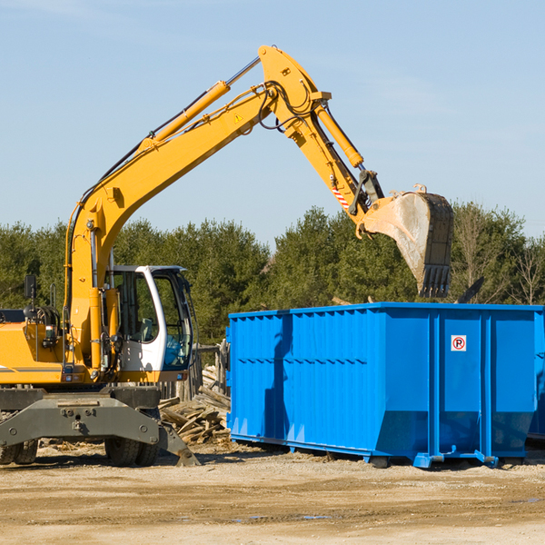 are there any restrictions on where a residential dumpster can be placed in Nelsonia